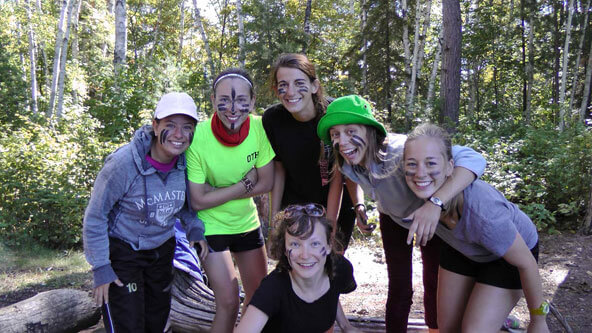Photo of students with faces painted participating in MOOSE